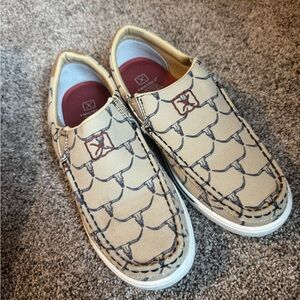 Twisted X Beige and Gray Women's Shoes